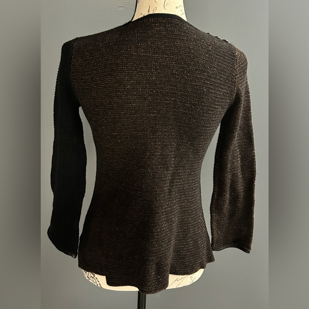 NIC+ZOE Black and Brown Textured Sweater - Picture 7 of 9